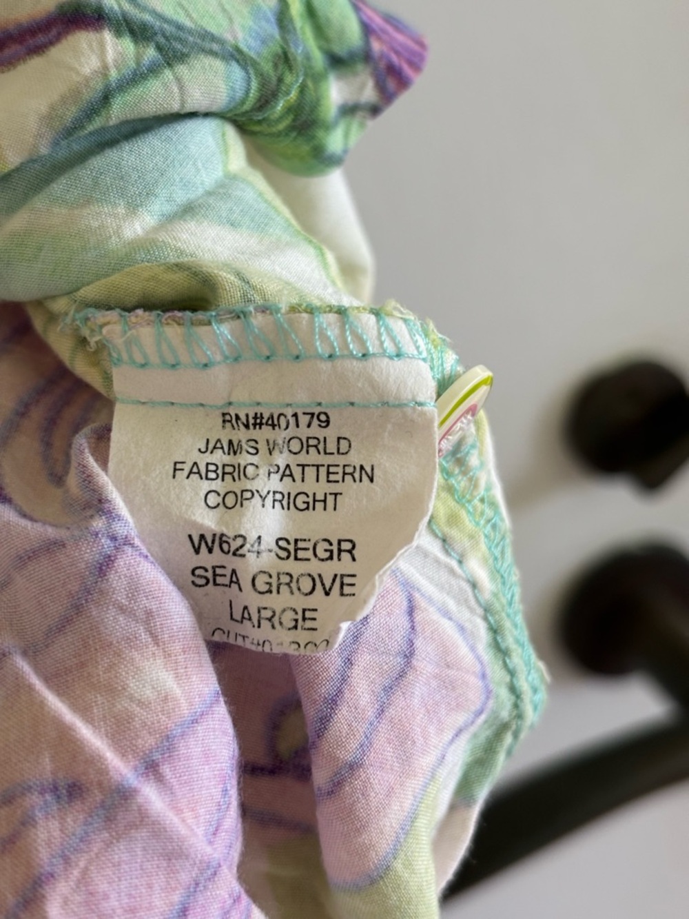 Jams World Segr sea grove short sleeve button down floral topical colorful - Picture 7 of 7